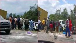 At least 13 people died in a grisly road accident on Nakuru-Nairobi Highway.